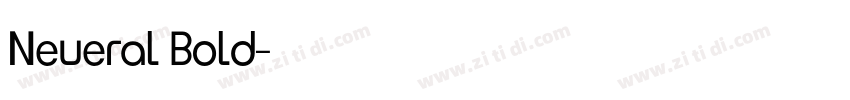 Neueral Bold字体转换
